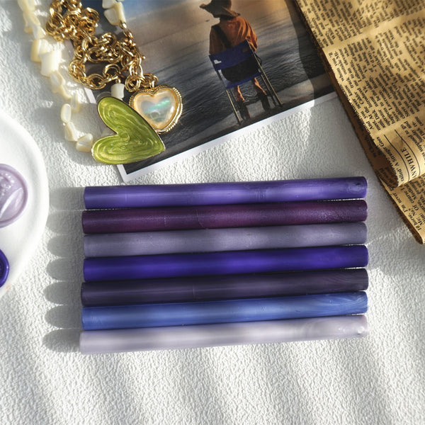 7 Colors of Purple Wickless Sealing Wax Sticks for 11mm Glue Gun