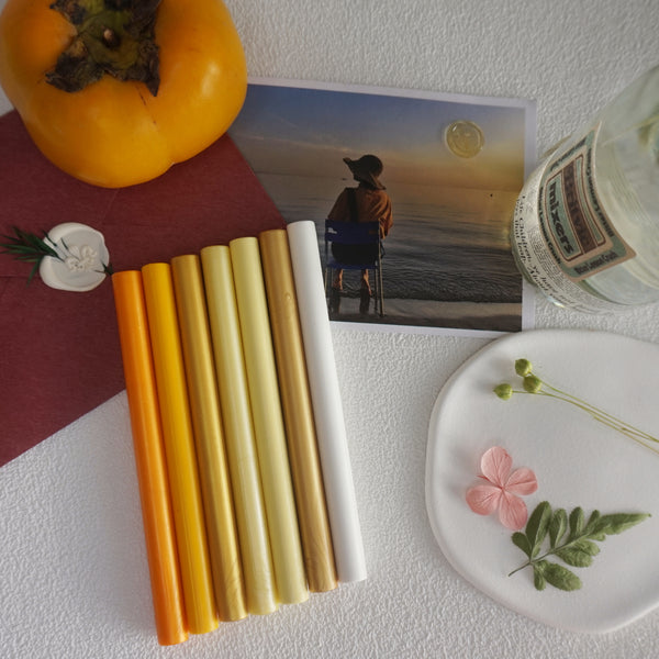 Late Autumn Orange and Yellow 6 Colors Sealing Wax Sticks
