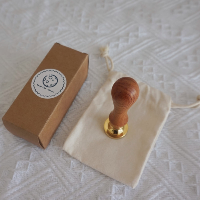 Wax Seal Stamp Custom with Padauk Wooden Handle 7 Shapes 4 Colors