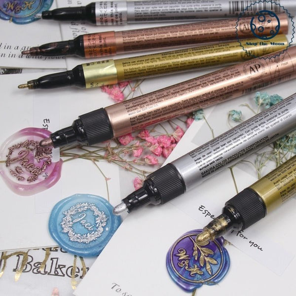 Seal Wax Metallic Coloring Pen - 3 Colors