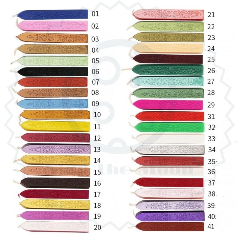 Sealing Wax Sticks With Wick 40 Colors Available Wax Seal Wax Stamp Seal  Wax Sticks Invitation Seal Wax Sticks 1 Stick for 7-8 Seals 