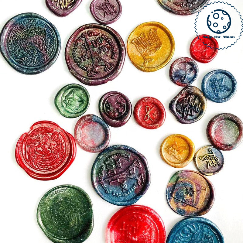 Holographic Sealing Wax Beads, Wax Seal Beads, Gradient Colors Wax